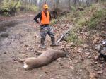 John Lamphere Admiring A Hunting Partners Monster Buck